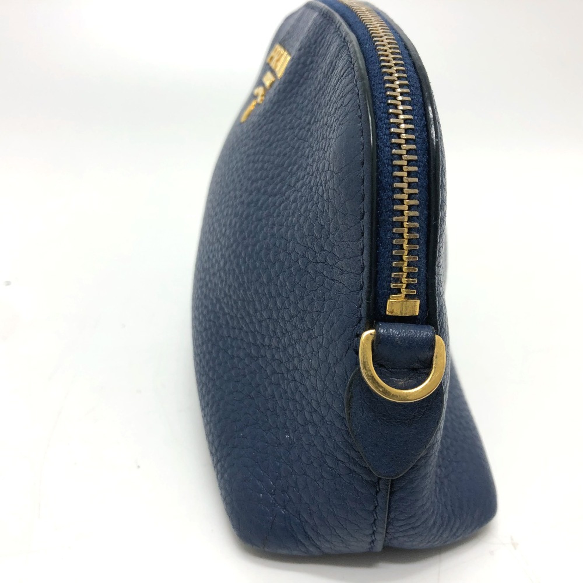 PRADA 1ND005 Cosmetics Pouch Cosmetics Pouch blue GoldHardware