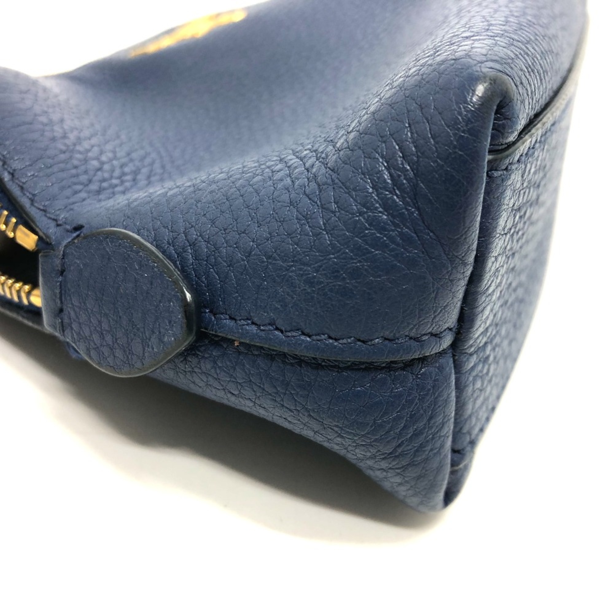 PRADA 1ND005 Cosmetics Pouch Cosmetics Pouch blue GoldHardware