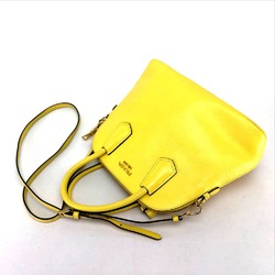 PRADA BL0902 2WAY Shoulder Bag Hand Bag yellow