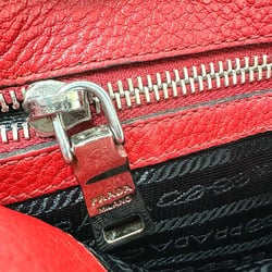 PRADA 1BH046 logo Crossbody Shoulder Bag Red