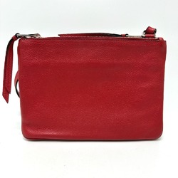 PRADA 1BH046 logo Crossbody Shoulder Bag Red