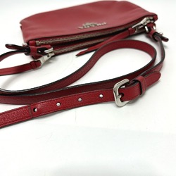 PRADA 1BH046 logo Crossbody Shoulder Bag Red