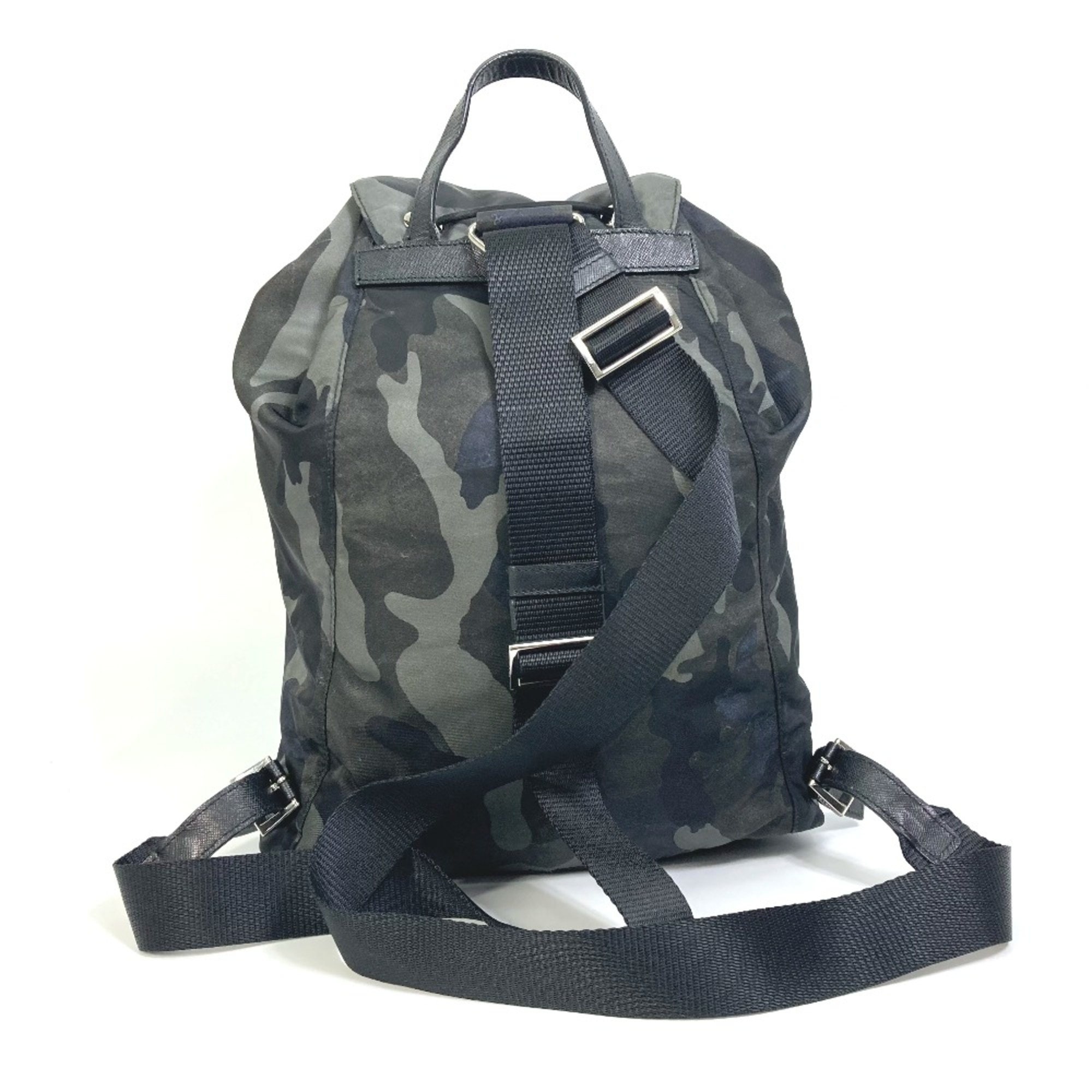 PRADA triangle logo triangle logo Backpack Backpack Green