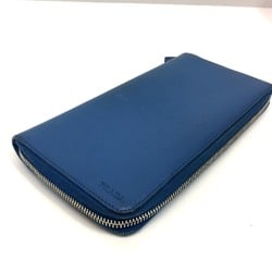 PRADA 2ML220 Zip Around Long Wallet Azuro blue