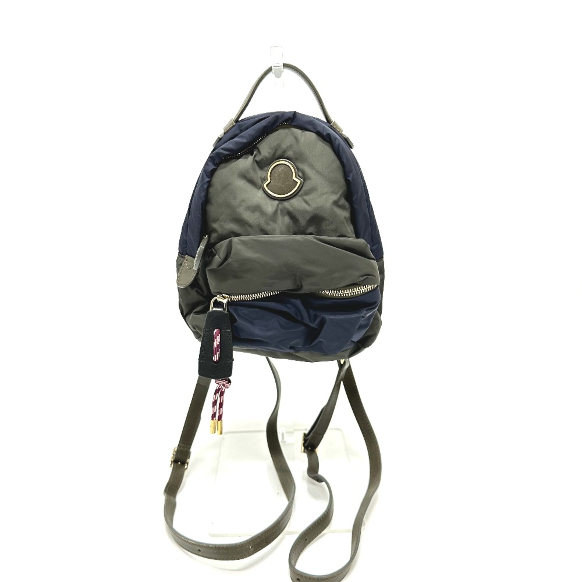 Moncler logo Bag Backpack Navy /Khaki