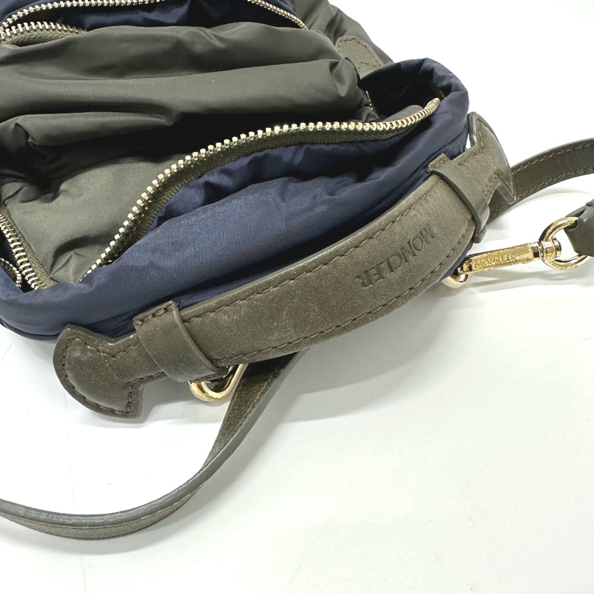 Moncler logo Bag Backpack Navy /Khaki