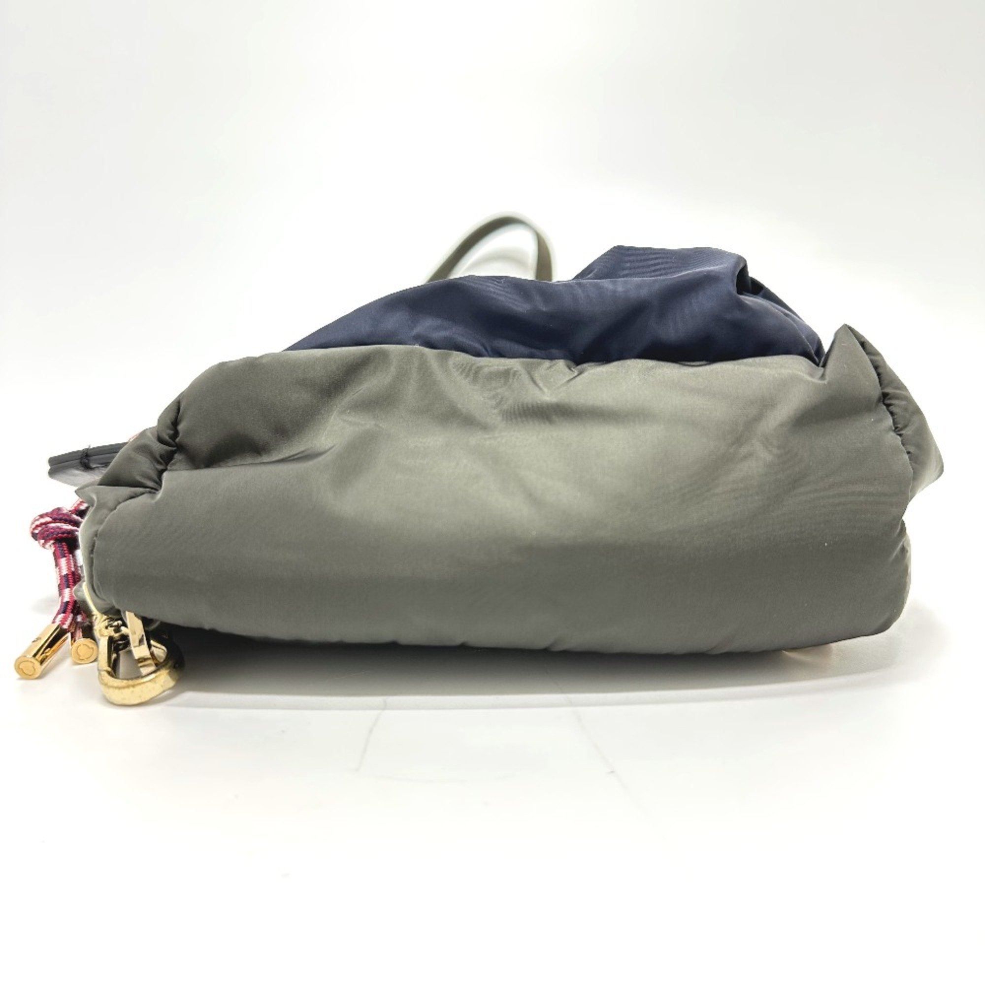 Moncler logo Bag Backpack Navy /Khaki