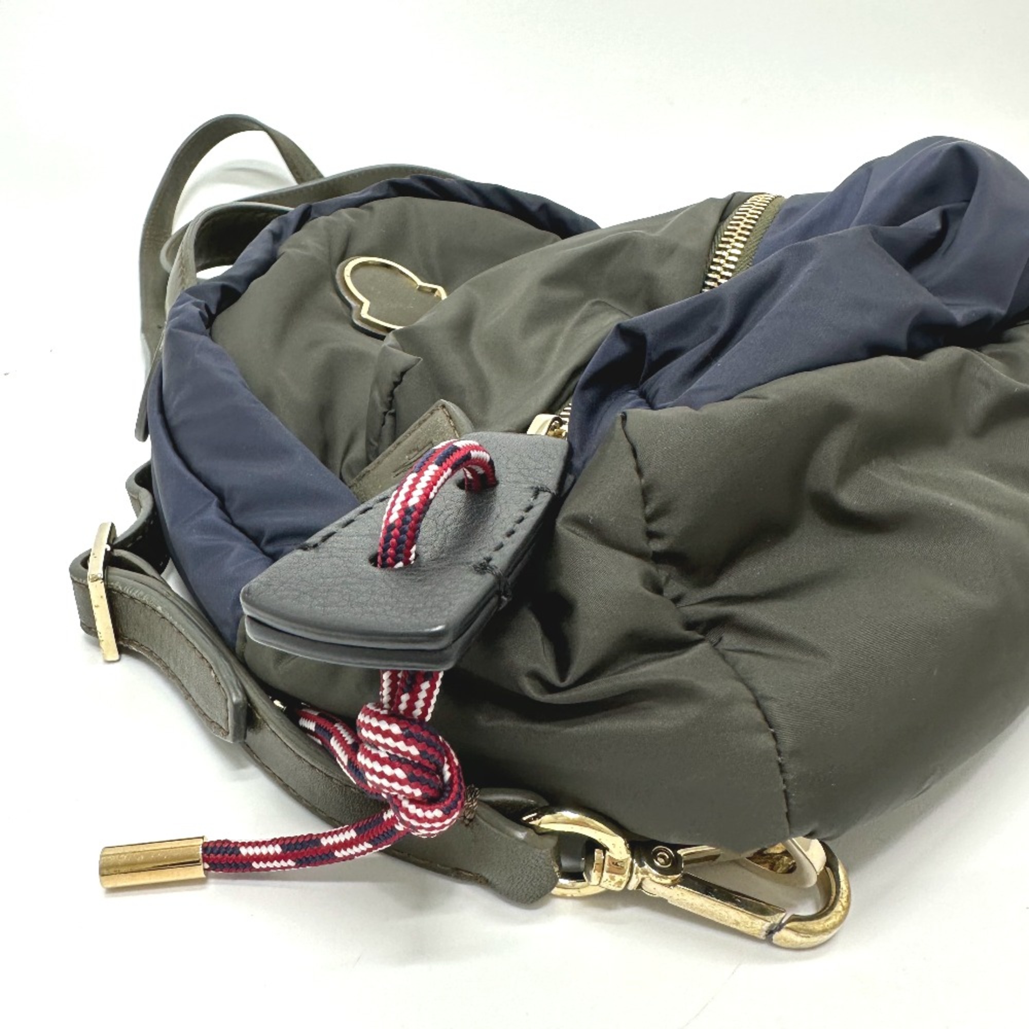 Moncler logo Bag Backpack Navy /Khaki