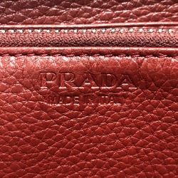 PRADA 2ML317 Logo gradient Wallet Long Wallet RedBased SilverHardware