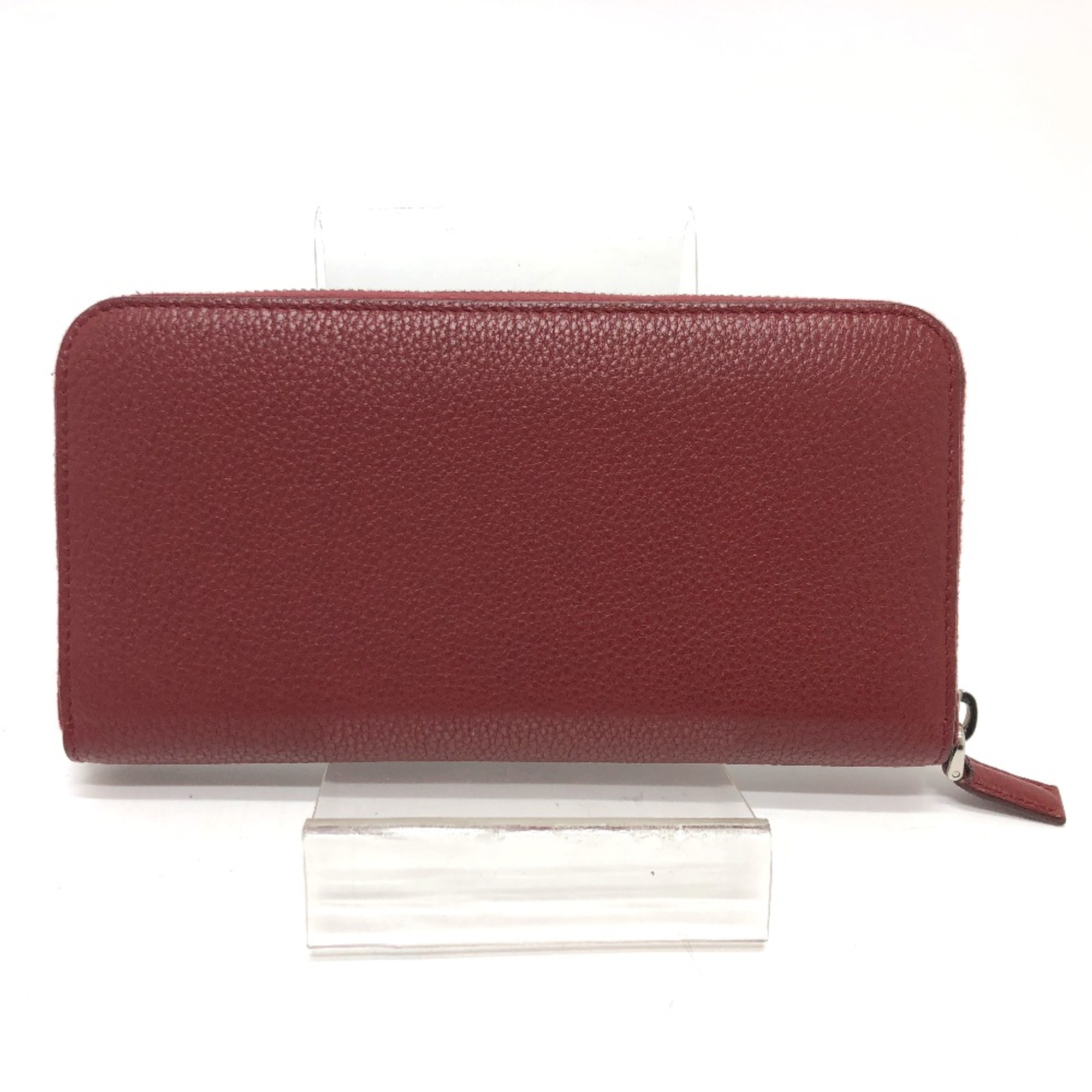 PRADA 2ML317 Logo gradient Wallet Long Wallet RedBased SilverHardware