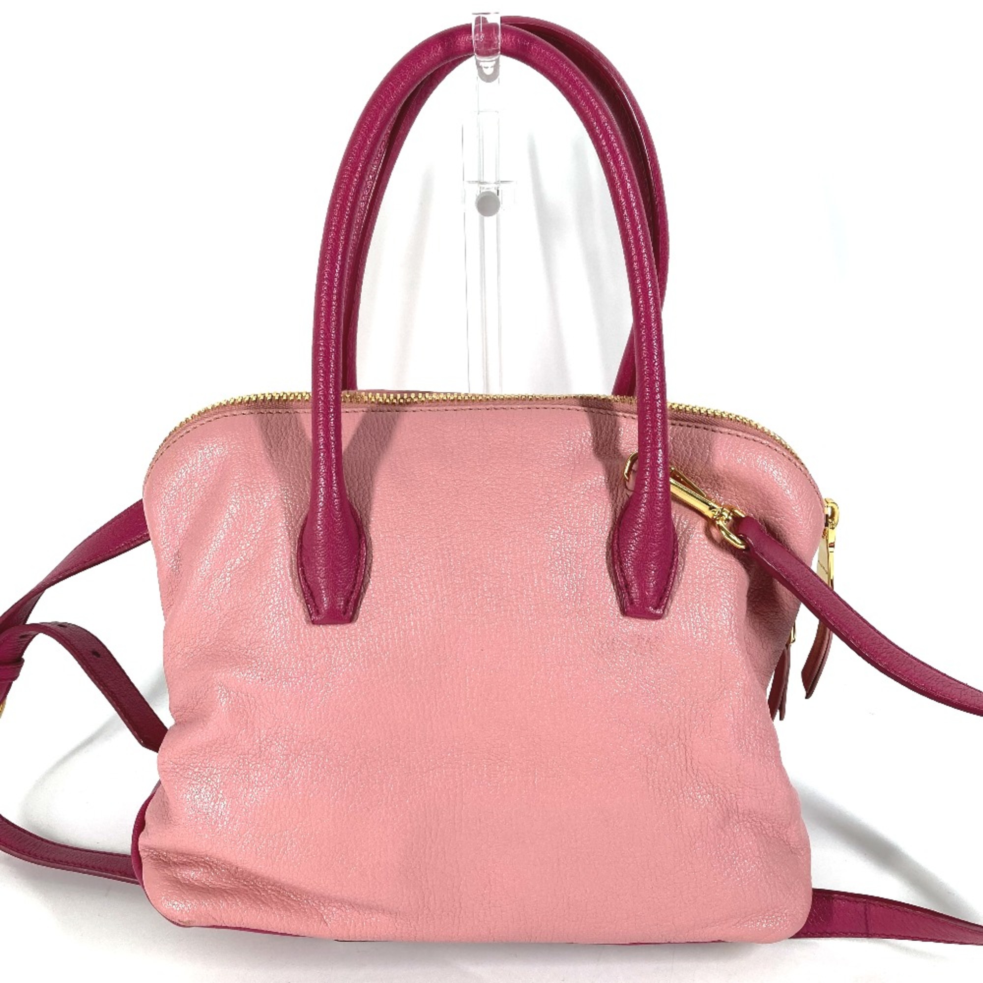 Miu Miu Tote Bag 2WAY Bicolor Hand Bag Shoulder Bag pink