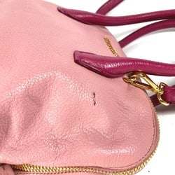 Miu Miu Tote Bag 2WAY Bicolor Hand Bag Shoulder Bag pink