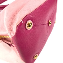 Miu Miu Tote Bag 2WAY Bicolor Hand Bag Shoulder Bag pink