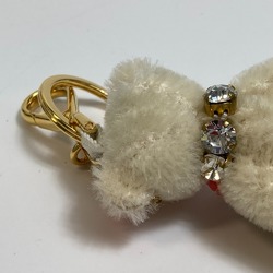 PRADA Bear Bag Bag Charm Key Holder Ivory GoldHardware