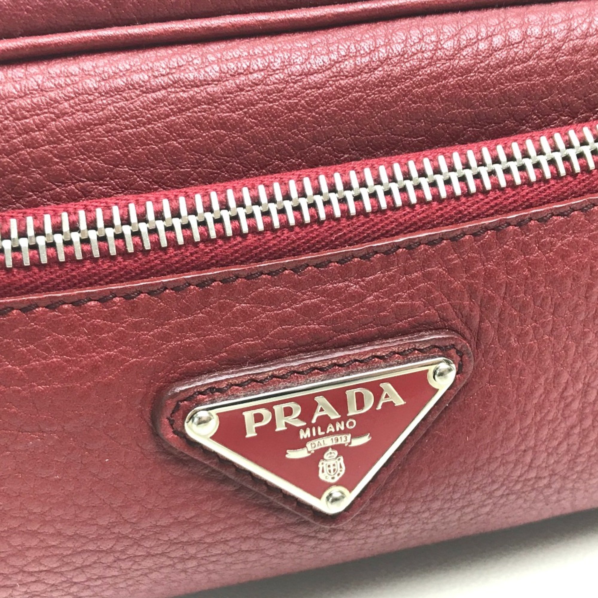 PRADA accessory case Pouch Red