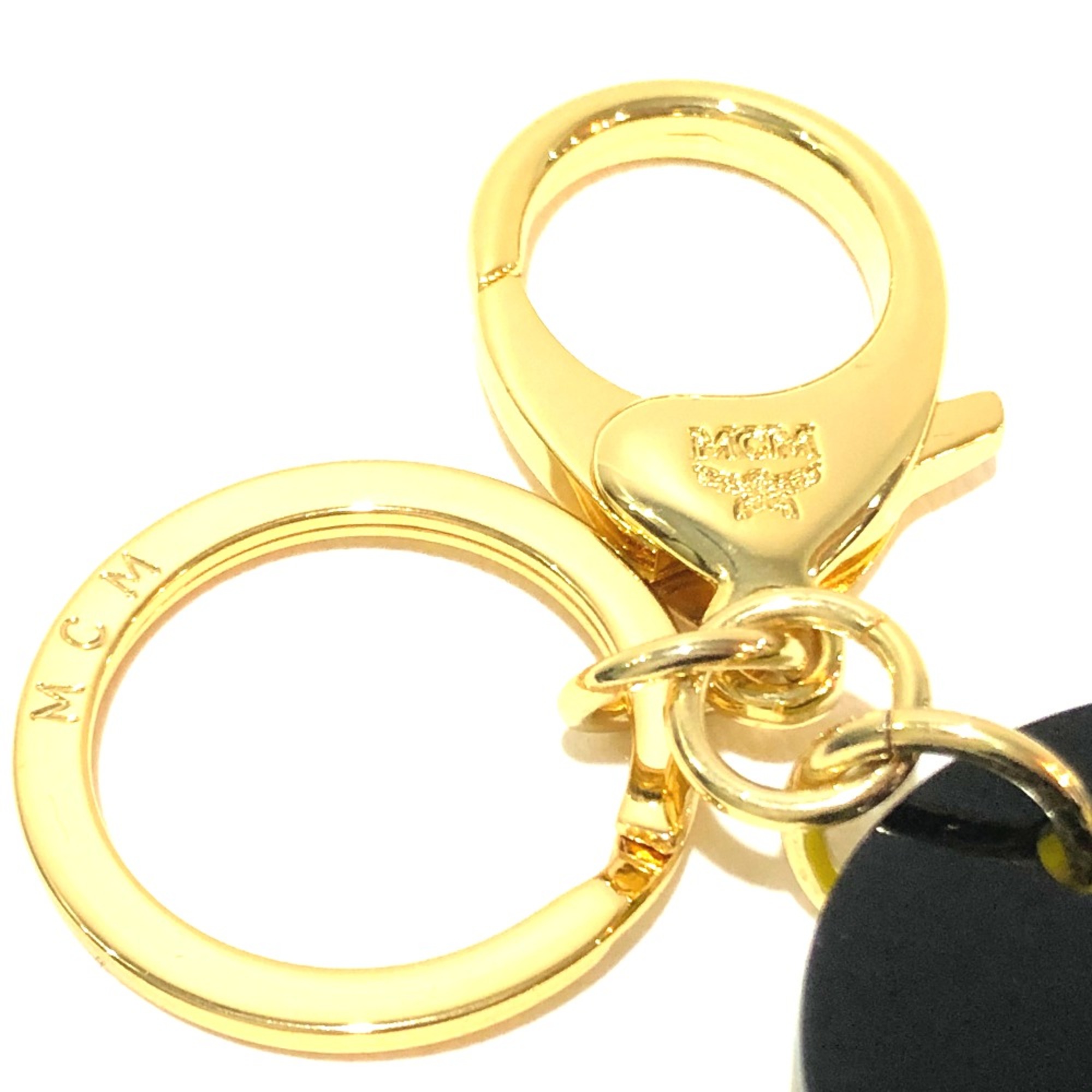 MCM Key Holder Bag Charm Key ring yellow