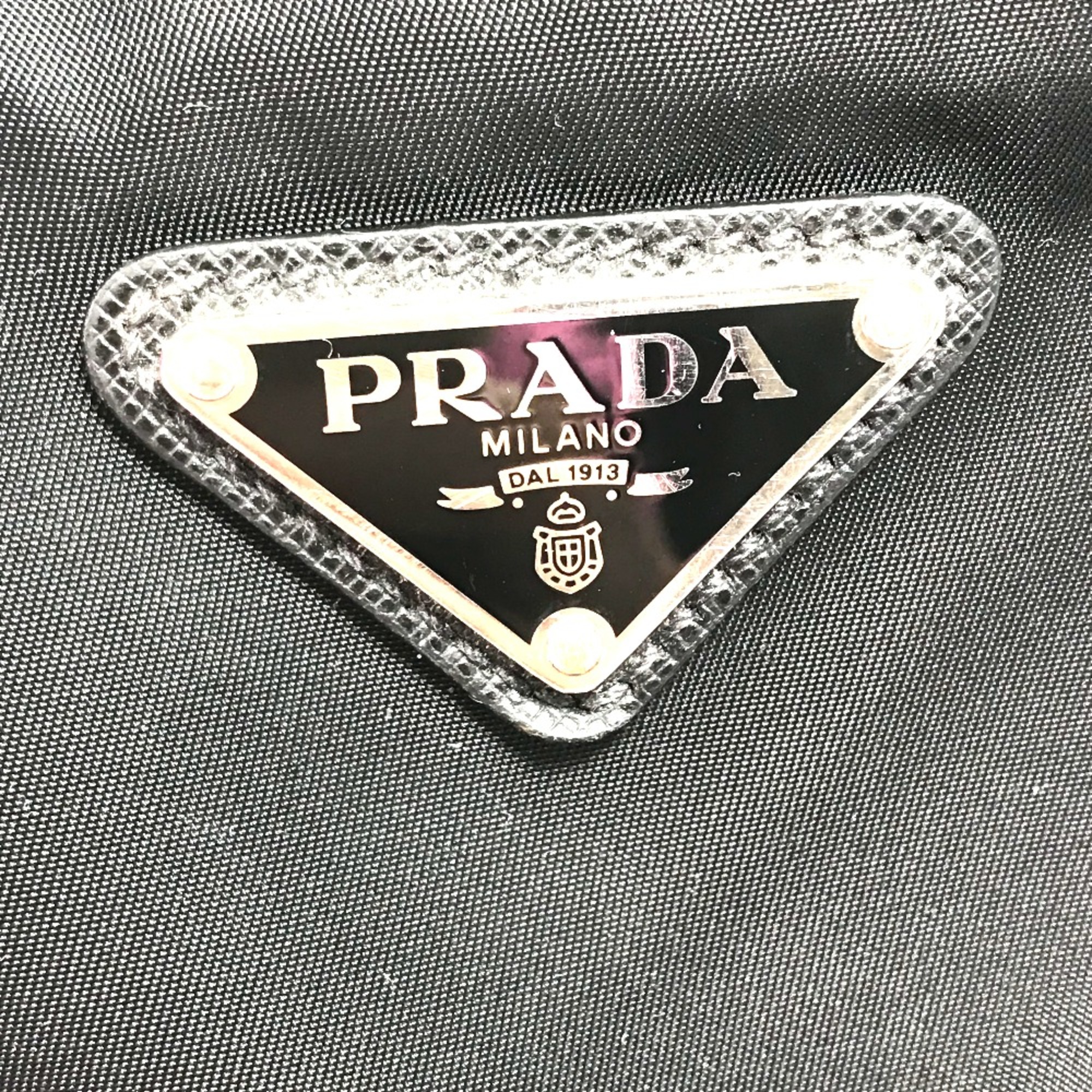 PRADA 2VH053 Triangle logo Bag Shoulder Bag Black