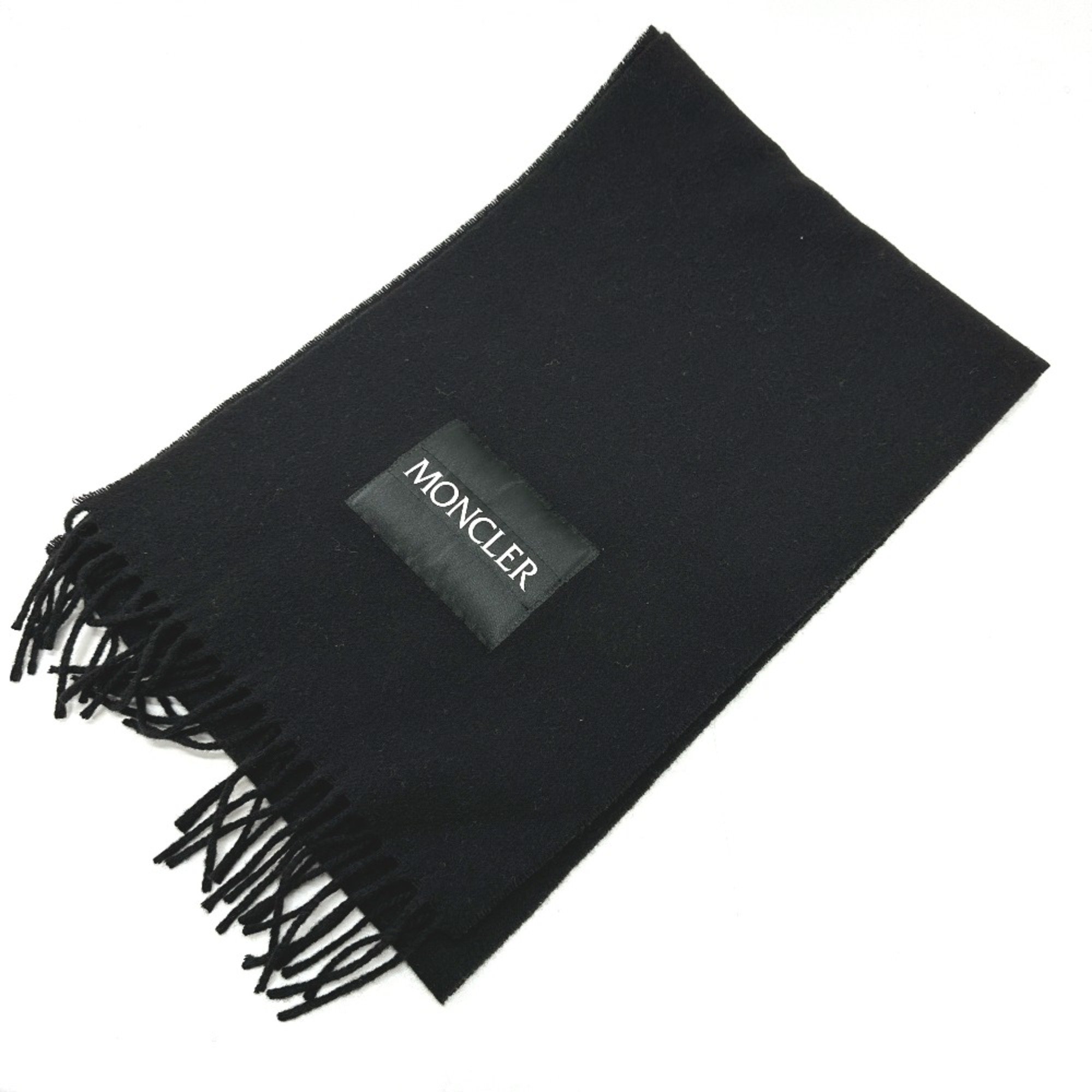 Moncler logo Scarf Black