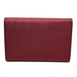 PRADA Compact wallet Trifold wallet wine-red