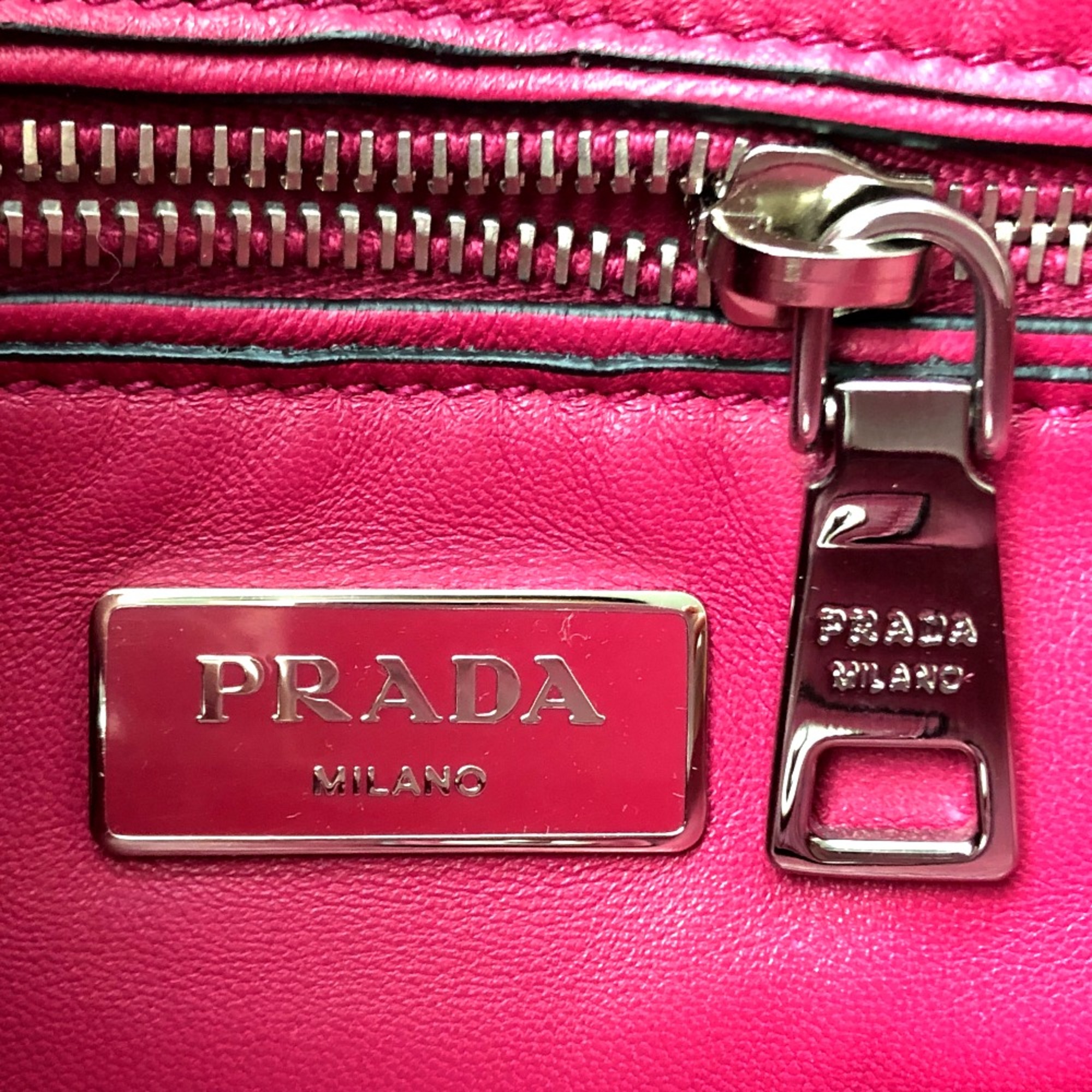 PRADA BN2625 Bag 2WAY Hand Bag FUXIA (Pink Based) pink