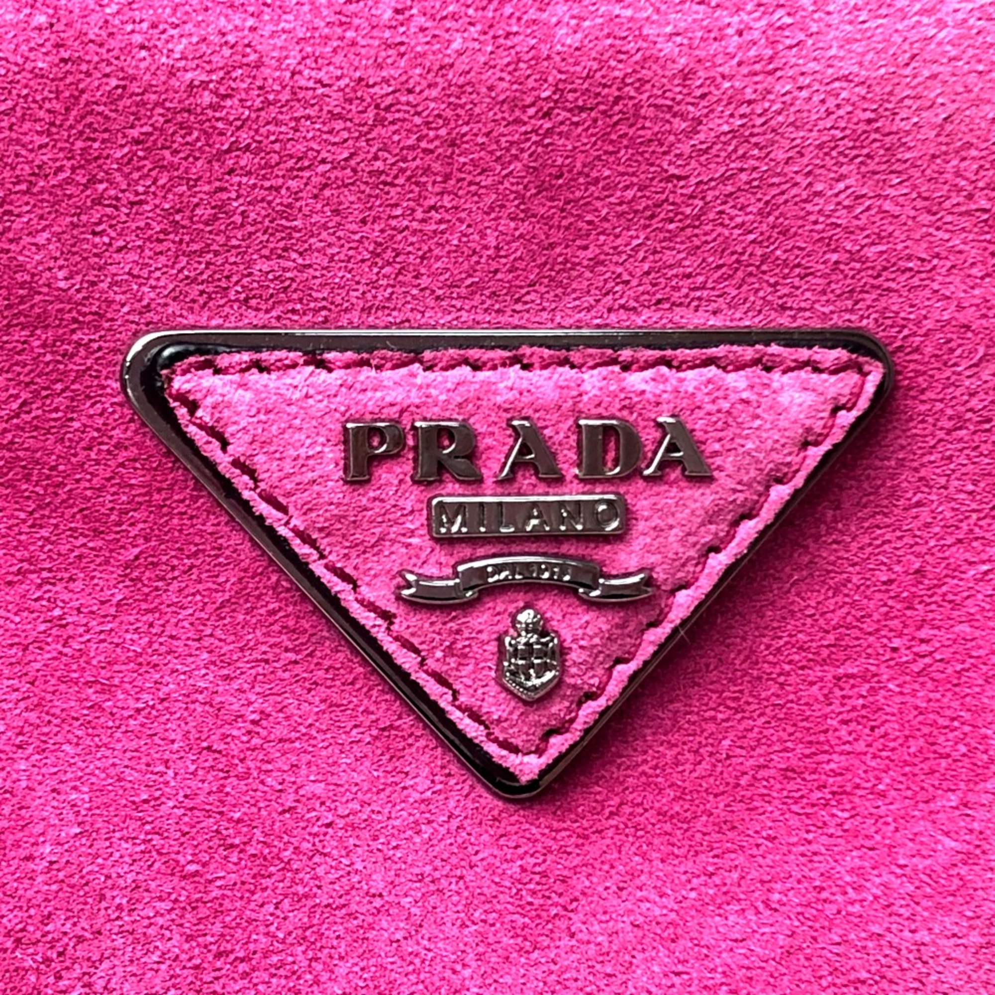 PRADA BN2625 Bag 2WAY Hand Bag FUXIA (Pink Based) pink