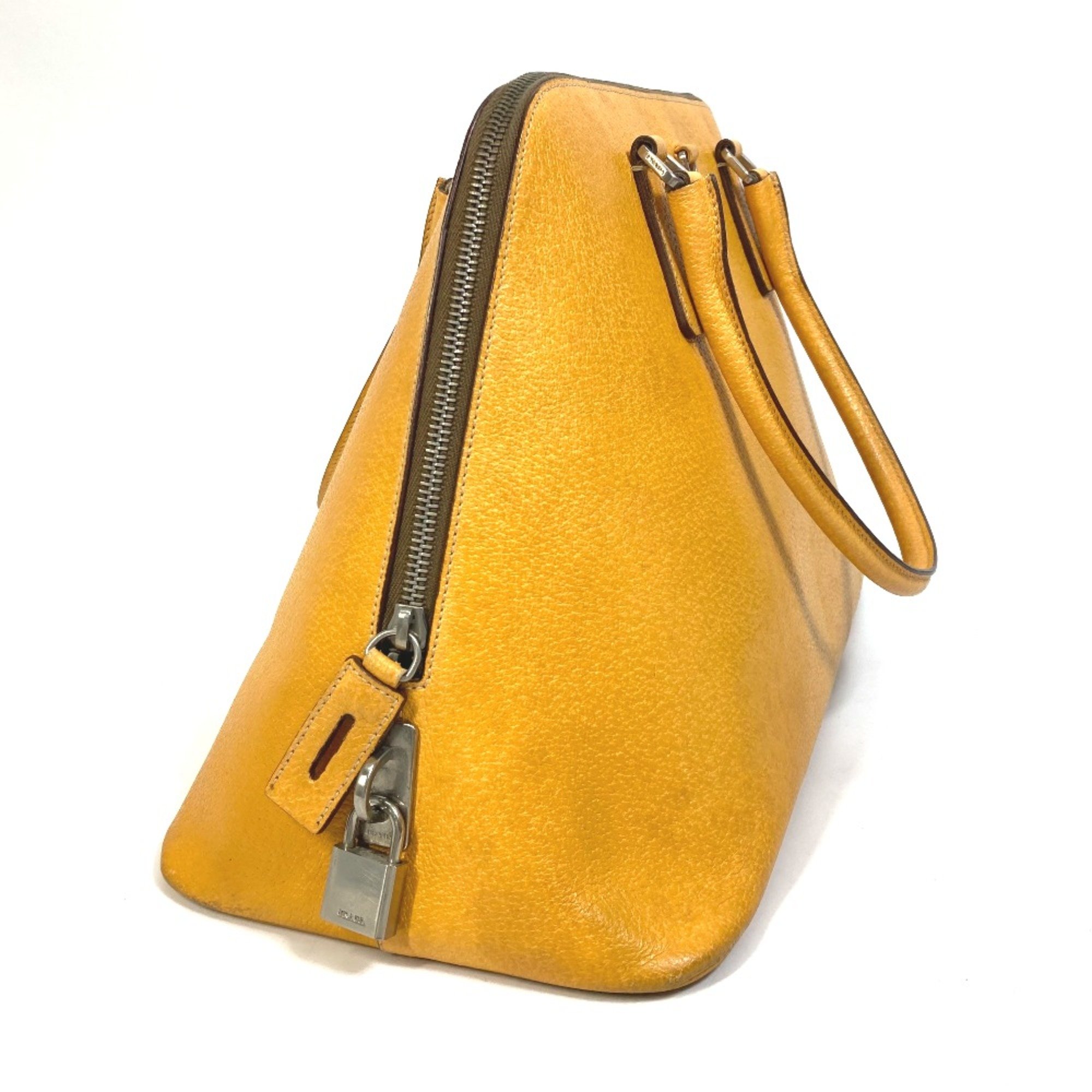 PRADA Bag Alma type Hand Bag yellow