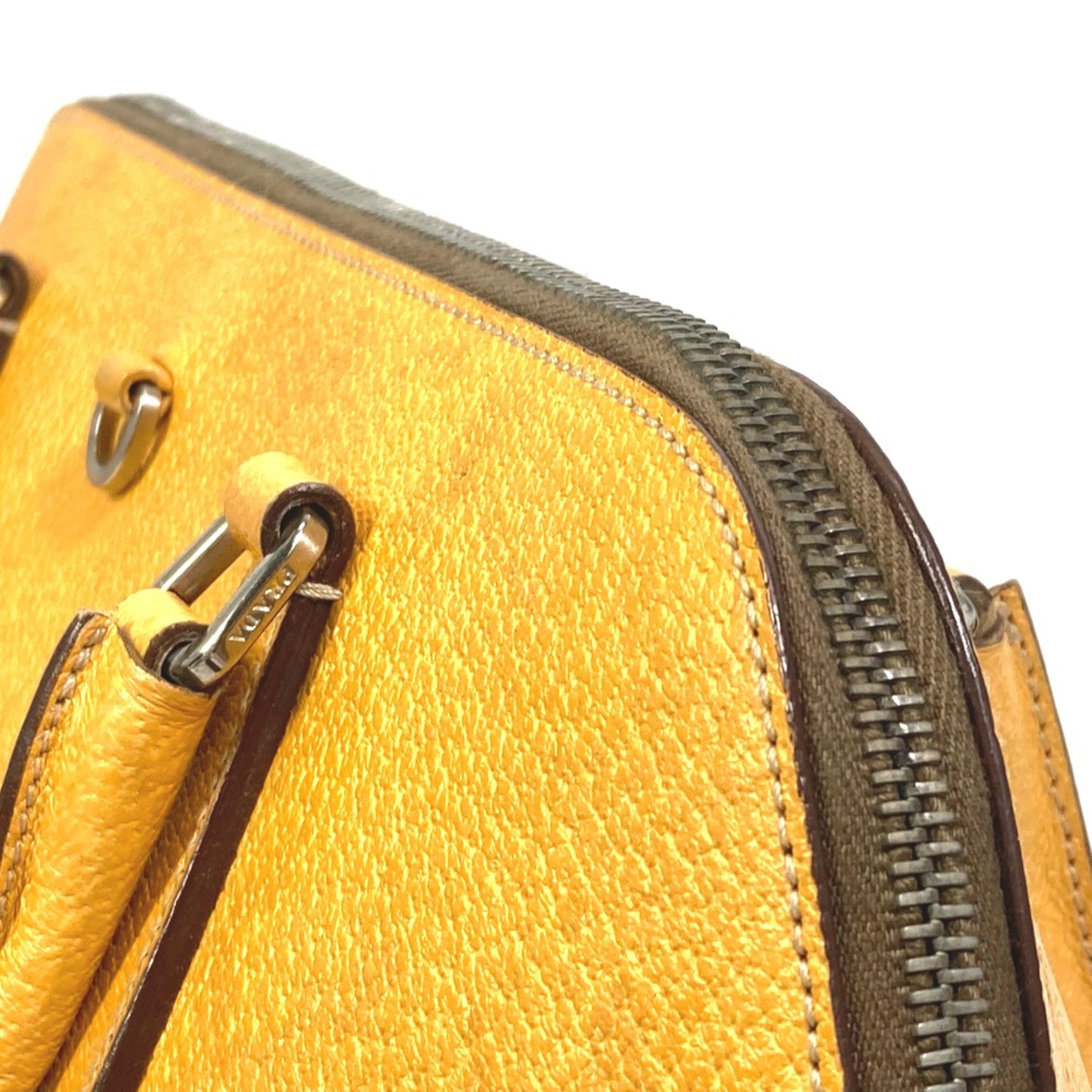 PRADA Bag Alma type Hand Bag yellow