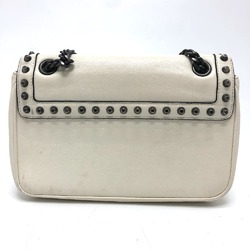 PRADA 1BD147 Logo studs Bag 2WAY Shoulder Bag White