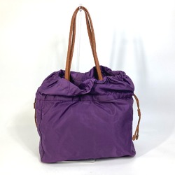 PRADA BN1757 logo bag drawstring Tote Bag purple