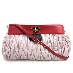 Miu Miu Shoulder Bag Shoulder Bag Bag Clutch Bag CrossbodyShoulder Hand Bag Light pink Black