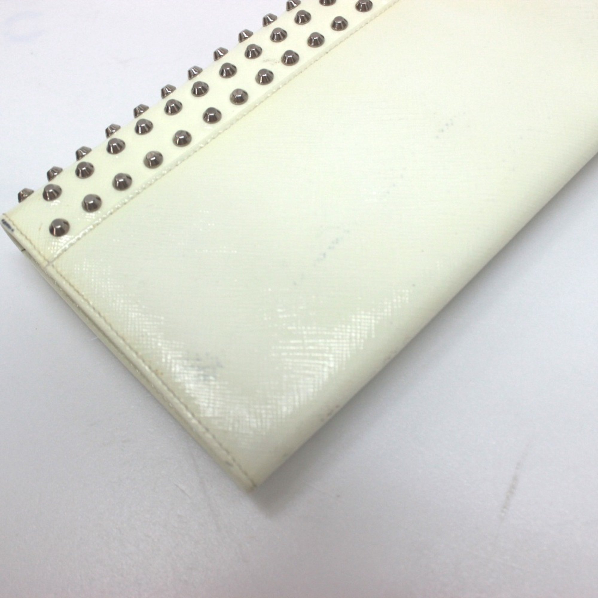 PRADA Wallet bag Bag Clutch wallet Long Wallet White