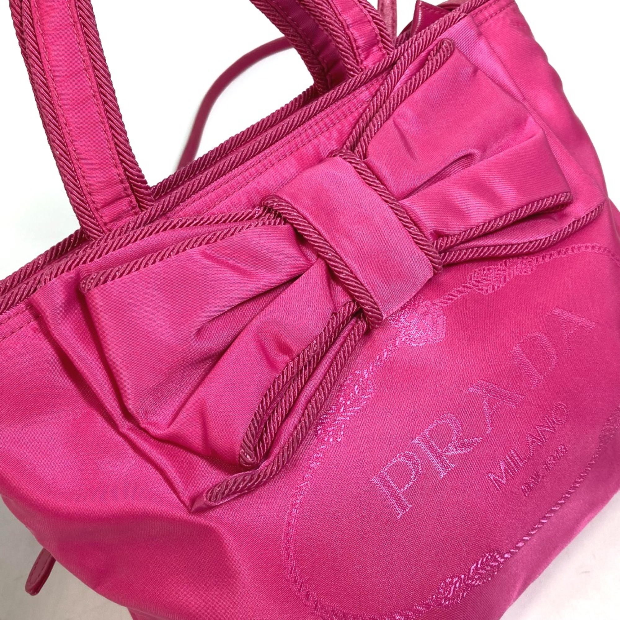 PRADA 1BA084 Bag 2WAY Tote Bag pink