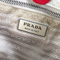 PRADA Shoulder bag Tote Bag Hand Bag Bag 2WAY Bicolor Hand Bag White x Red