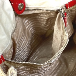 PRADA Shoulder bag Tote Bag Hand Bag Bag 2WAY Bicolor Hand Bag White x Red