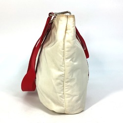 PRADA Shoulder bag Tote Bag Hand Bag Bag 2WAY Bicolor Hand Bag White x Red