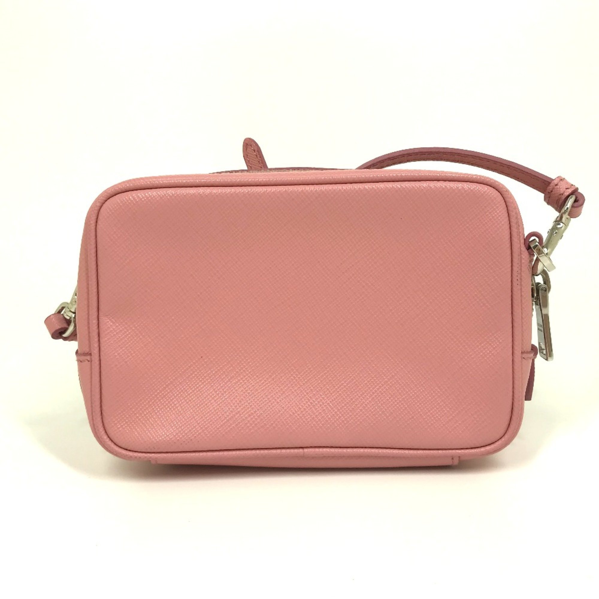 PRADA 1NF674 logo Bag Cluch Bag Shoulder Bag PETALO 1 pink