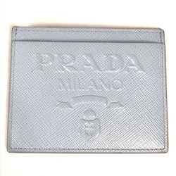 PRADA Business Card Holder Pass Case Card Case Light blue