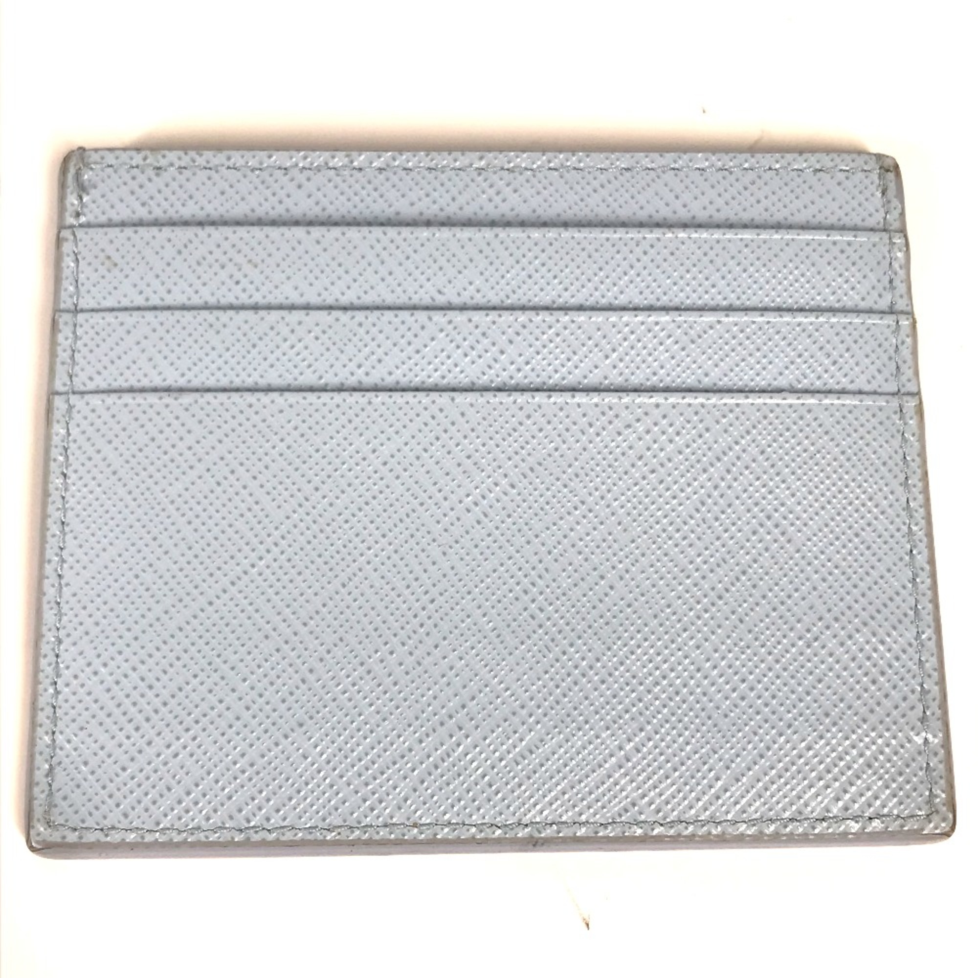 PRADA Business Card Holder Pass Case Card Case Light blue