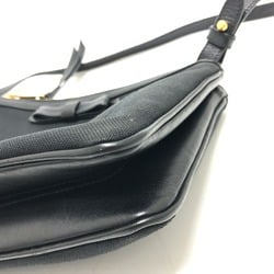 PRADA 1BH046 ribbon Bag Shoulder Bag Black GoldHardware