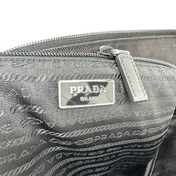 PRADA VA0877 Triangle logo Bag Tote Bag Black