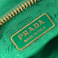 PRADA Cosmetics Pouch With strap Clutch bag Green