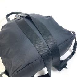 PRADA 1BZ811 logo backpack bag Backpack Black SilverHardware