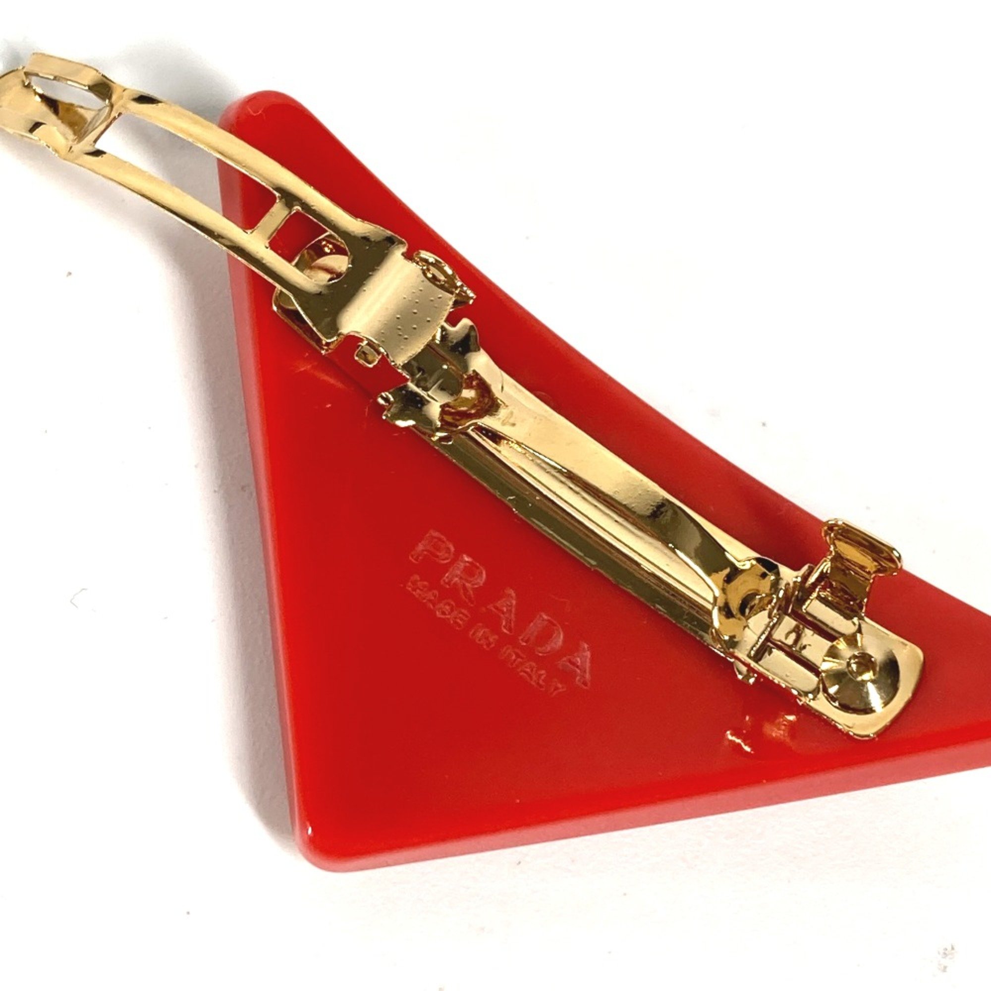 PRADA hair accessories hair pin Valletta Red Gold