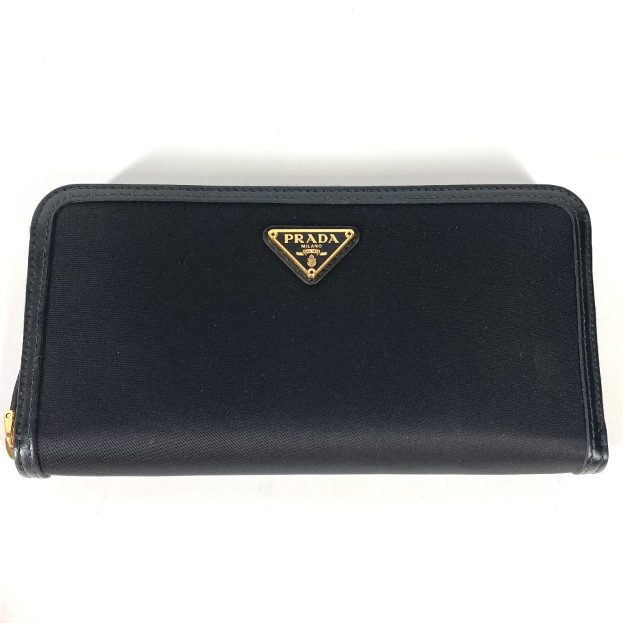 PRADA 1ML506 Long wallet Zip Around Long Wallet Black