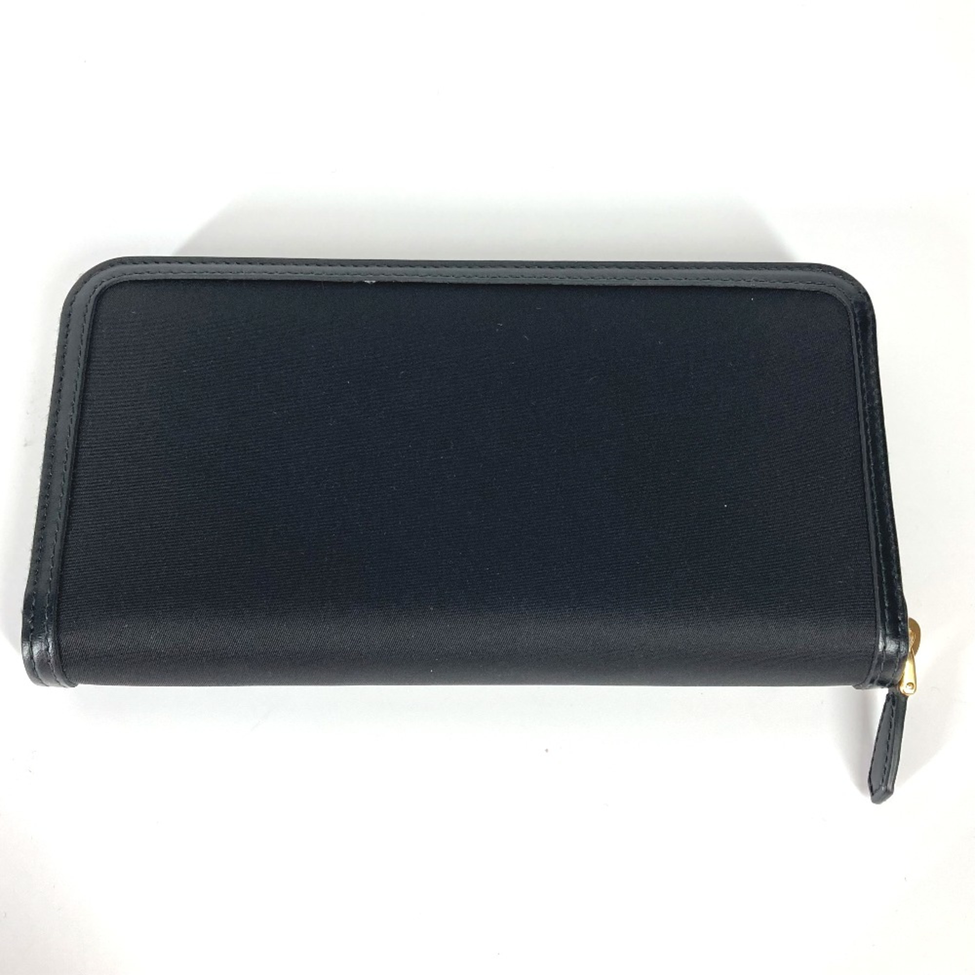 PRADA 1ML506 Long wallet Zip Around Long Wallet Black