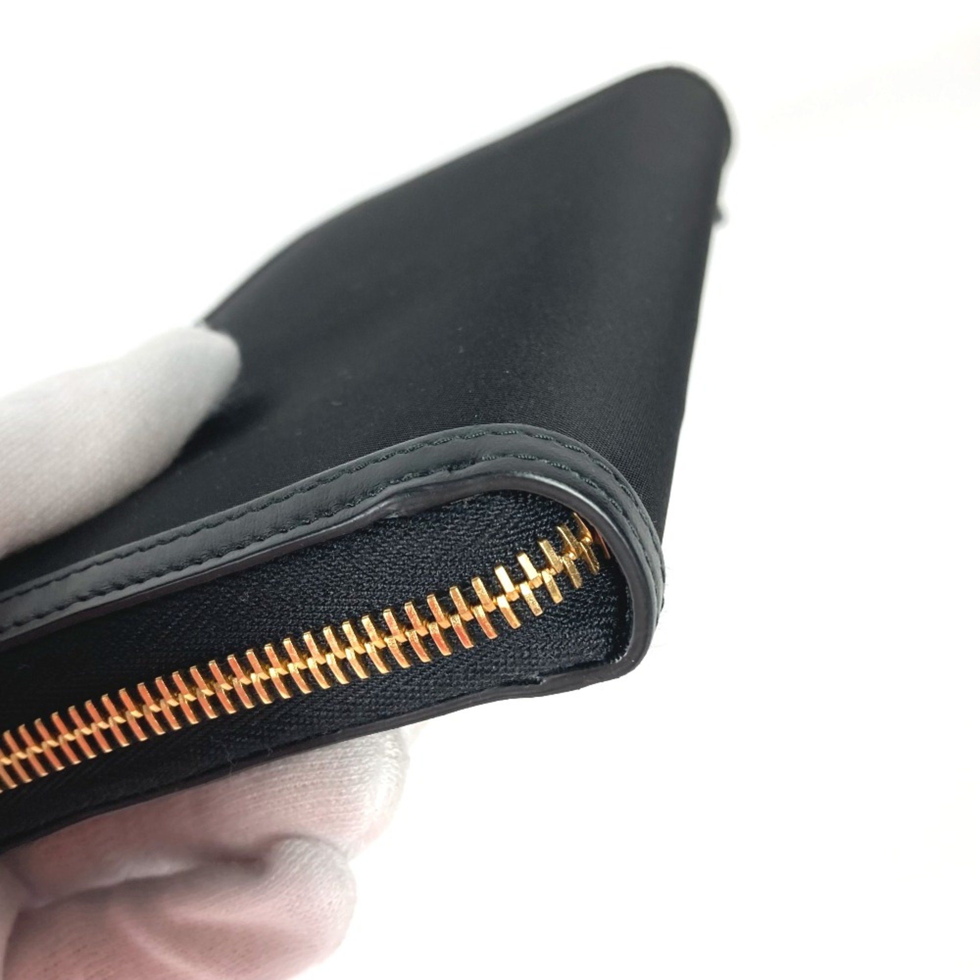 PRADA 1ML506 Long wallet Zip Around Long Wallet Black