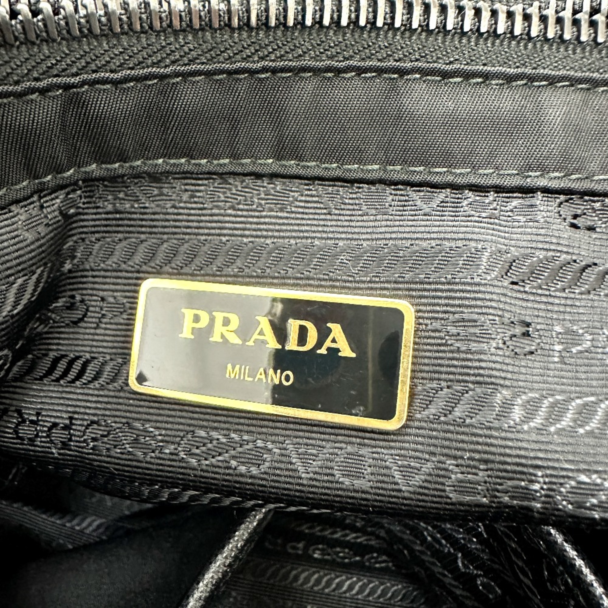 PRADA 1BG065 Kaye shoulder bag Tote Bag Black