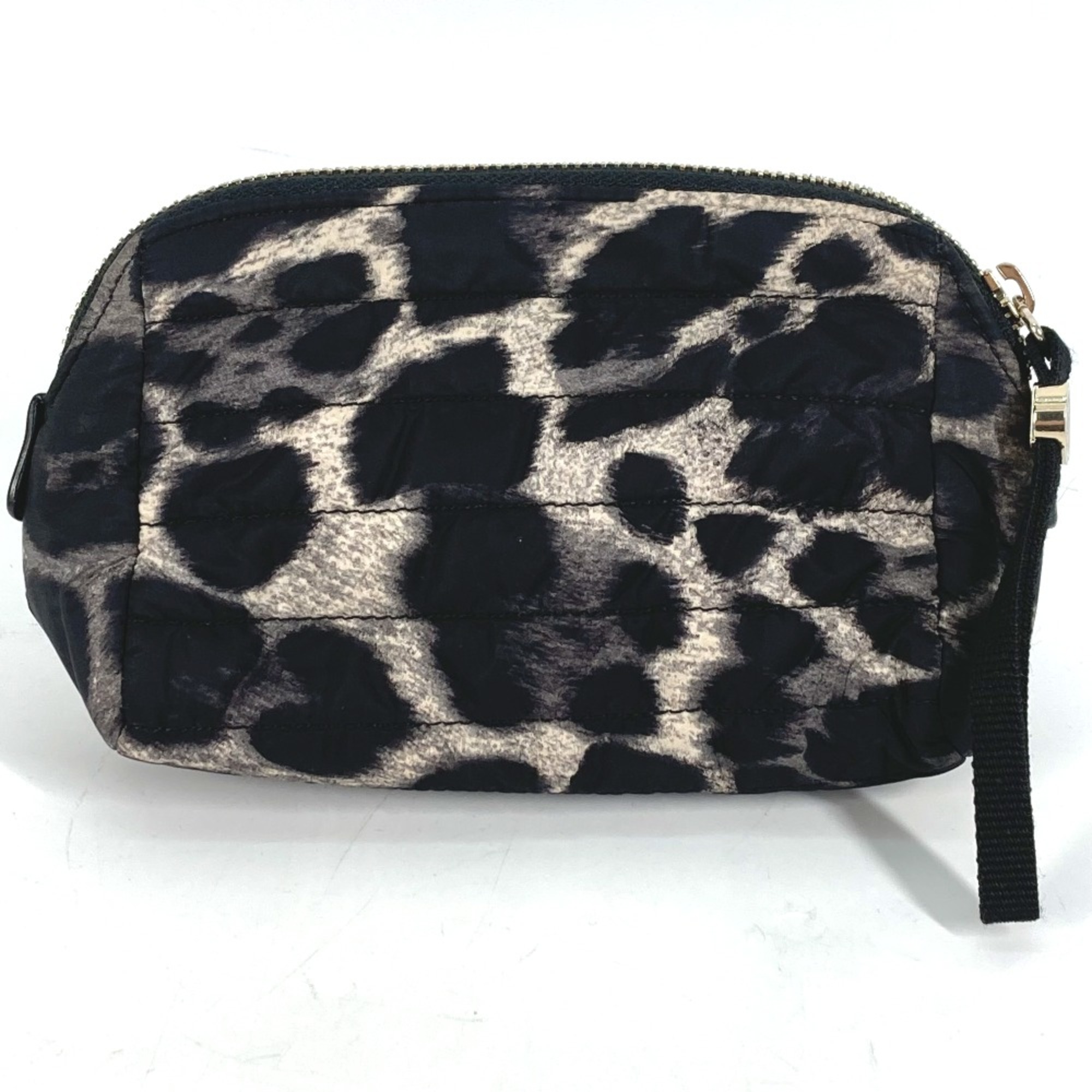 Moncler leopard leopard leopard Metal Tag Makeup Pouch Cosmetics Pouch Pouch Black