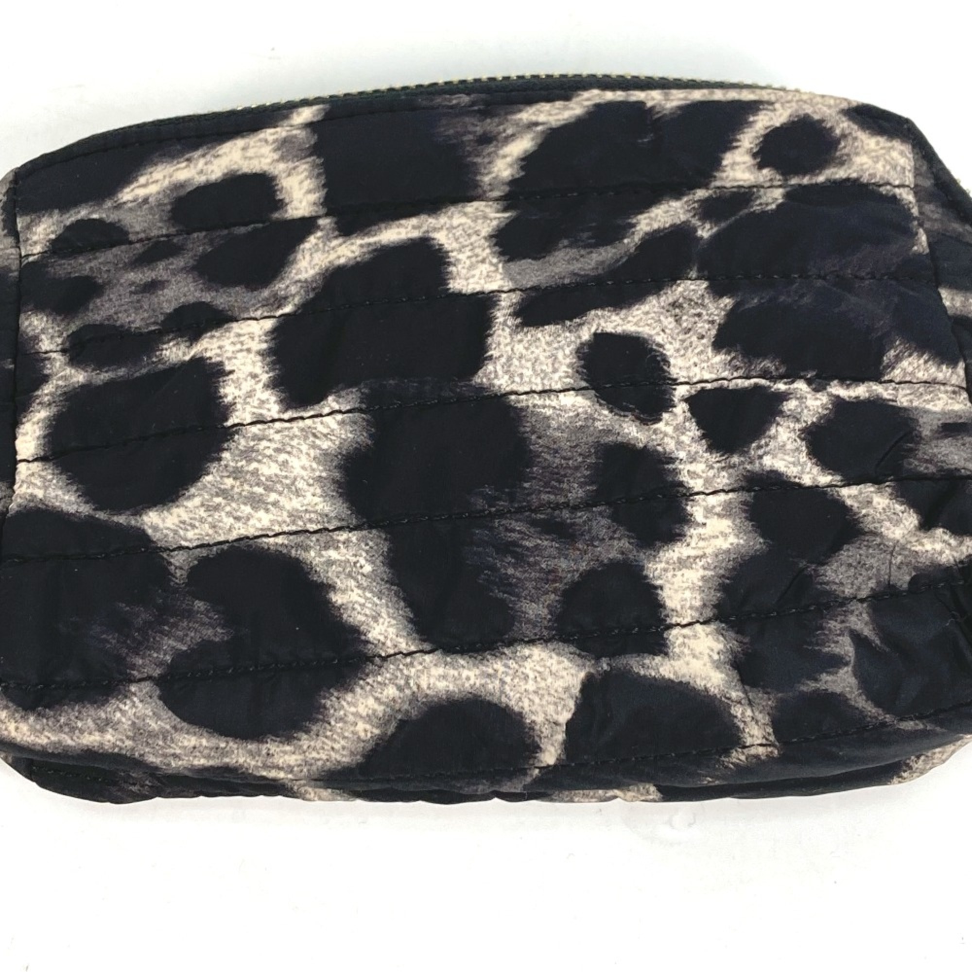 Moncler leopard leopard leopard Metal Tag Makeup Pouch Cosmetics Pouch Pouch Black