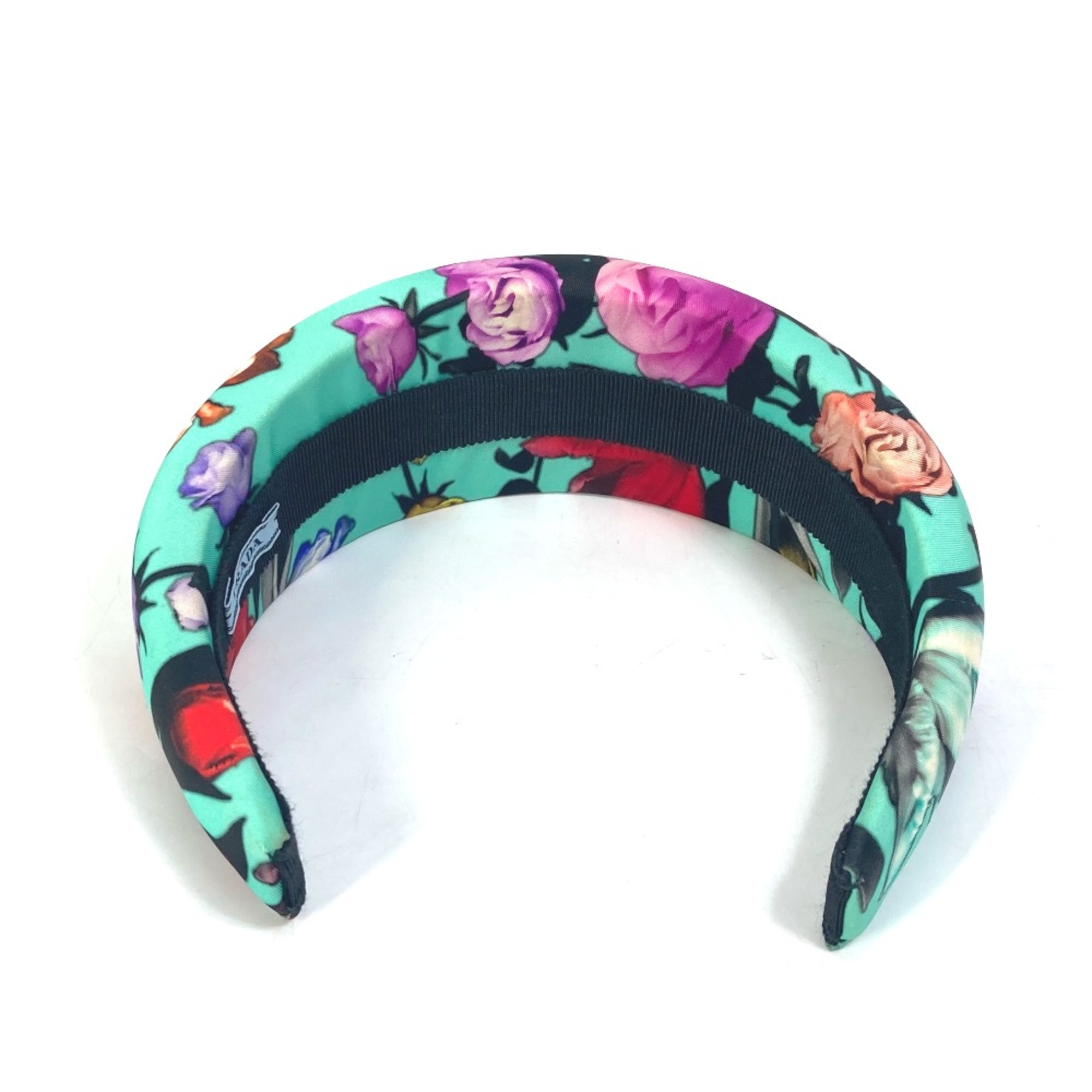 PRADA Flower flower pattern hair accessories hair band headband Katyusha Green